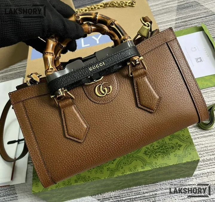 Gucci 1:1 Mirror Replica Calfskin Web Small Diana Shoulder Bag 27CM/10.6IN Gucci Replica Bamboo Bags Gucci 1:1 Mirror Replica Calfskin Web Small Diana Shoulder Bag 27CM/10.6IN Gucci Replica Bamboo Bags