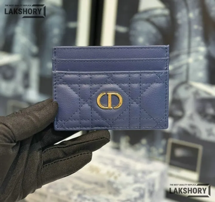Dior 1:1 Mirror Replica Dior Caro Freesia Card Holder Christian Dior Replica Wallets Dior 1:1 Mirror Replica Dior Caro Freesia Card Holder Christian Dior Replica Wallets