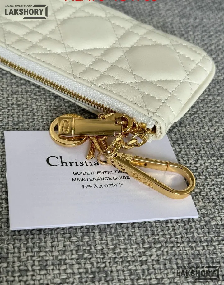 Dior 1:1 Mirror Replica Lambskin Cannage Lady Dior Zipped Key Case 7.6CM/3IN Christian Dior Replica Wallets Dior 1:1 Mirror Replica Lambskin Cannage Lady Dior Zipped Key Case 7.6CM/3IN Christian Dior Replica Wallets