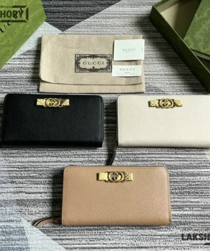 Gucci 1:1 Mirror Replica Interlocking G Python Bow Wallet Black 19CM/7.5IN Gucci Replica Wallets