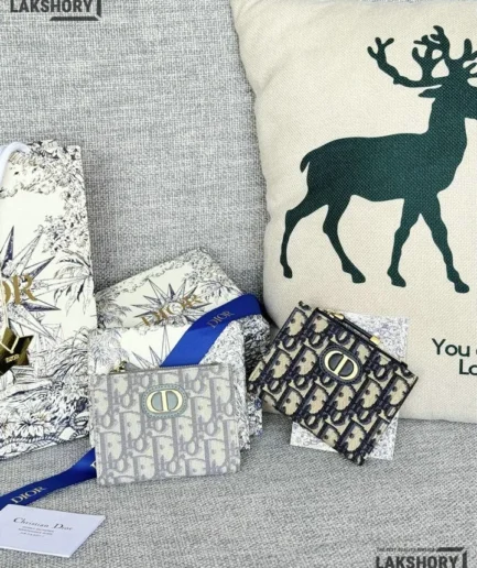 Dior 1:1 Mirror Replica Oblique Calfskin Card Holder 11.5CM/4.5IN Christian Dior Replica Wallets