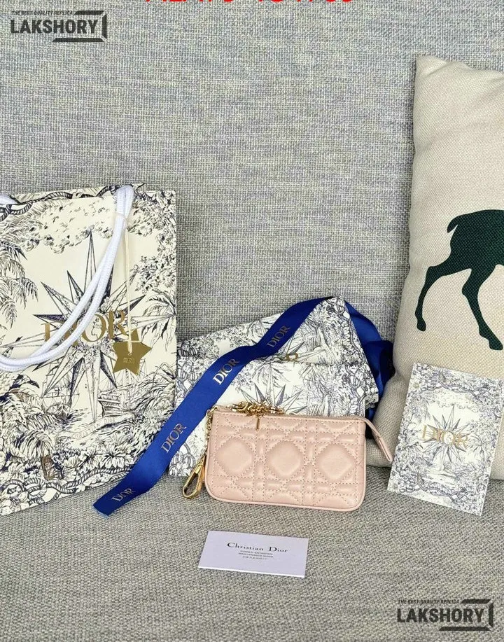 Dior 1:1 Mirror Replica Lambskin Cannage Lady Dior Zipped Key Case 7.6CM/3IN Christian Dior Replica Wallets Dior 1:1 Mirror Replica Lambskin Cannage Lady Dior Zipped Key Case 7.6CM/3IN Christian Dior Replica Wallets