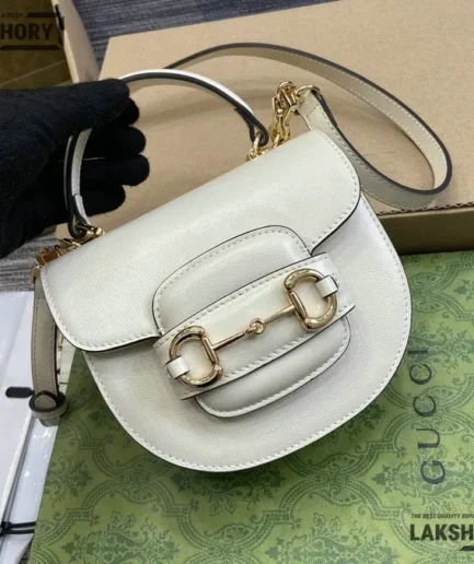 Gucci 1:1 Mirror Replica Horsebit 1955 Mini Rounded Bag 18CM/7.1IN Gucci Replica Horsebit Bags