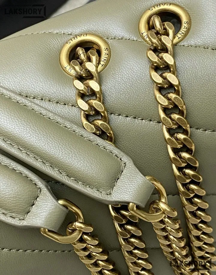 YSL 1:1 Mirror Replica Loulou Matelassé Shoulder Bag Light Sage Replica Crossbody Bags YSL 1:1 Mirror Replica Loulou Matelassé Shoulder Bag Light Sage Replica Crossbody Bags