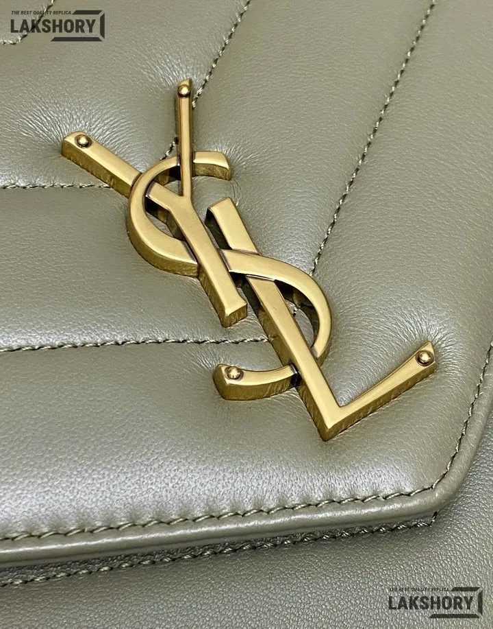 YSL 1:1 Mirror Replica Loulou Matelassé Shoulder Bag Light Sage Replica Crossbody Bags YSL 1:1 Mirror Replica Loulou Matelassé Shoulder Bag Light Sage Replica Crossbody Bags