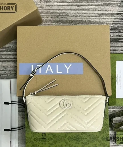 Gucci 1:1 Mirror Replica Matelassé GG Marmont 2.0 Medium Shoulder Bag 25CM/9.8IN Gucci Replica Marmont Bags