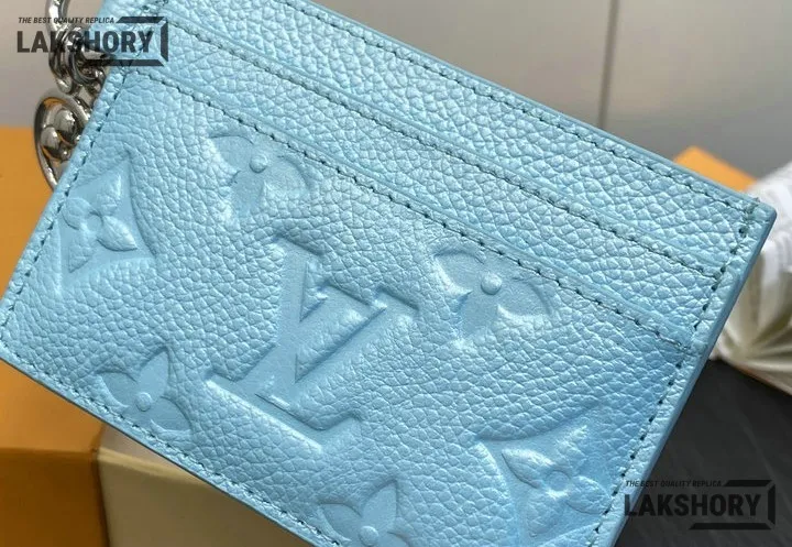 Louis Vuitton 1:1 Mirror Replica Monogram Empreinte LV Charms Card Holder 7CM/2.8IN Louis Vuitton Replica Wallets Louis Vuitton 1:1 Mirror Replica Monogram Empreinte LV Charms Card Holder 7CM/2.8IN Louis Vuitton Replica Wallets
