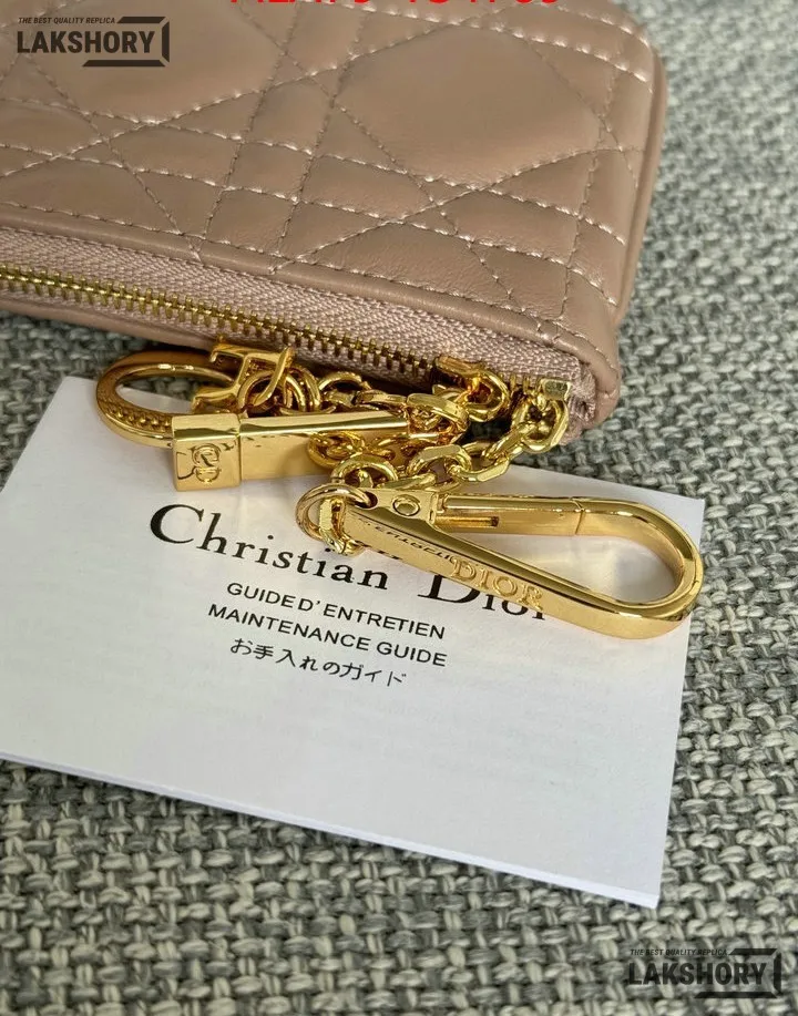 Dior 1:1 Mirror Replica Lambskin Cannage Lady Dior Zipped Key Case 7.6CM/3IN Christian Dior Replica Wallets Dior 1:1 Mirror Replica Lambskin Cannage Lady Dior Zipped Key Case 7.6CM/3IN Christian Dior Replica Wallets