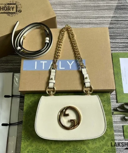 Gucci 1:1 Mirror Replica Blondie Leather Mini Shoulder Bag 21CM/8.3IN Gucci Replica Blondie Bags