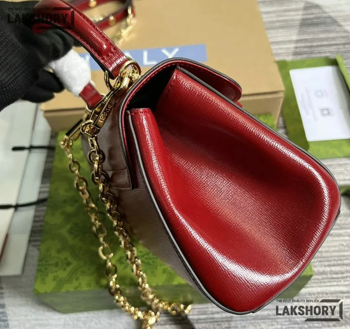 Gucci 1:1 Mirror Replica Horsebit 1955 Top Handle Bag Burgundy 22CM/8.7IN Gucci Replica Horsebit Bags Gucci 1:1 Mirror Replica Horsebit 1955 Top Handle Bag Burgundy 22CM/8.7IN Gucci Replica Horsebit Bags