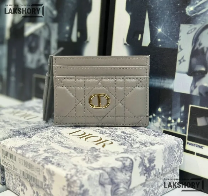 Dior 1:1 Mirror Replica Dior Caro Freesia Card Holder Christian Dior Replica Wallets Dior 1:1 Mirror Replica Dior Caro Freesia Card Holder Christian Dior Replica Wallets