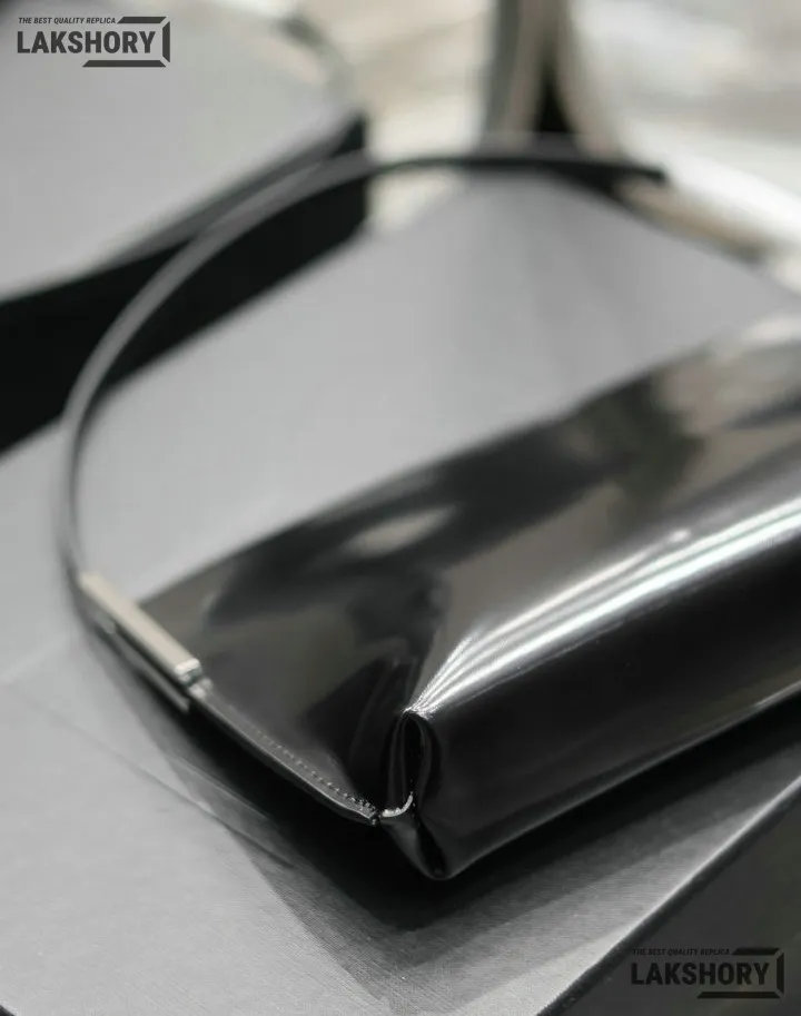 YSL 1:1 Mirror Replica Brushed Small Suzanne Rigid Bag Black 28CM/11IN Replica Hobo Bags YSL 1:1 Mirror Replica Brushed Small Suzanne Rigid Bag Black 28CM/11IN Replica Hobo Bags