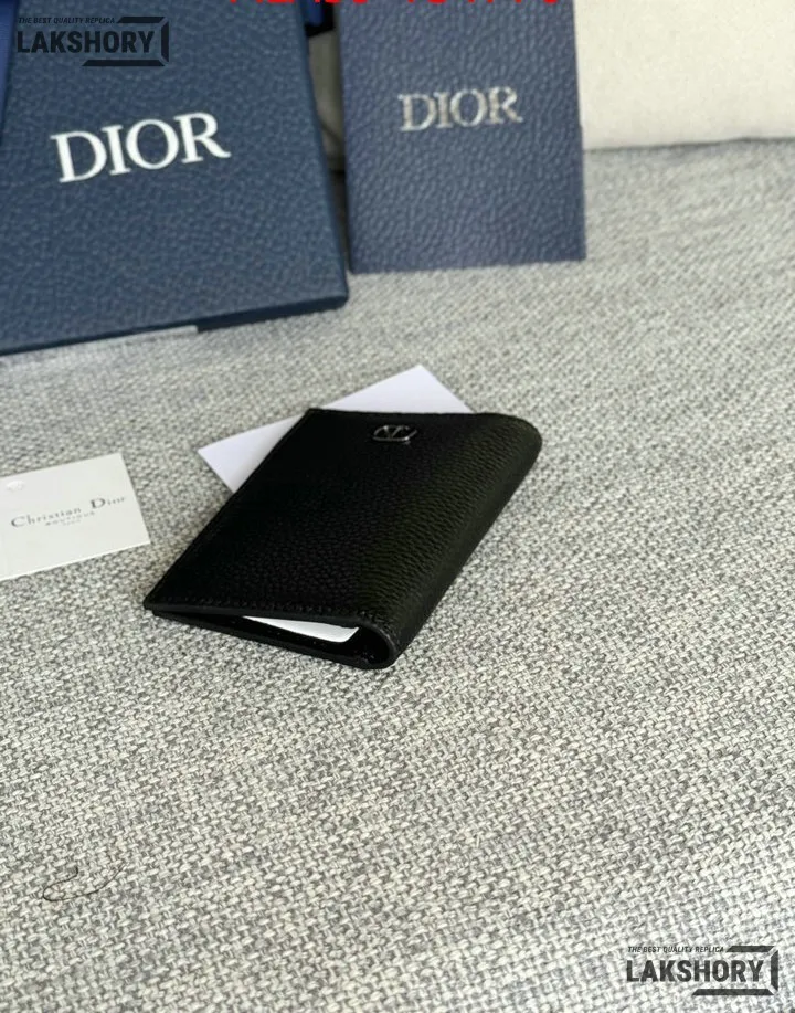 Dior 1:1 Mirror Replica CD Icon Vertical Bifold Card Holder 11.2CM/4.4IN Christian Dior Replica Wallets Dior 1:1 Mirror Replica CD Icon Vertical Bifold Card Holder 11.2CM/4.4IN Christian Dior Replica Wallets