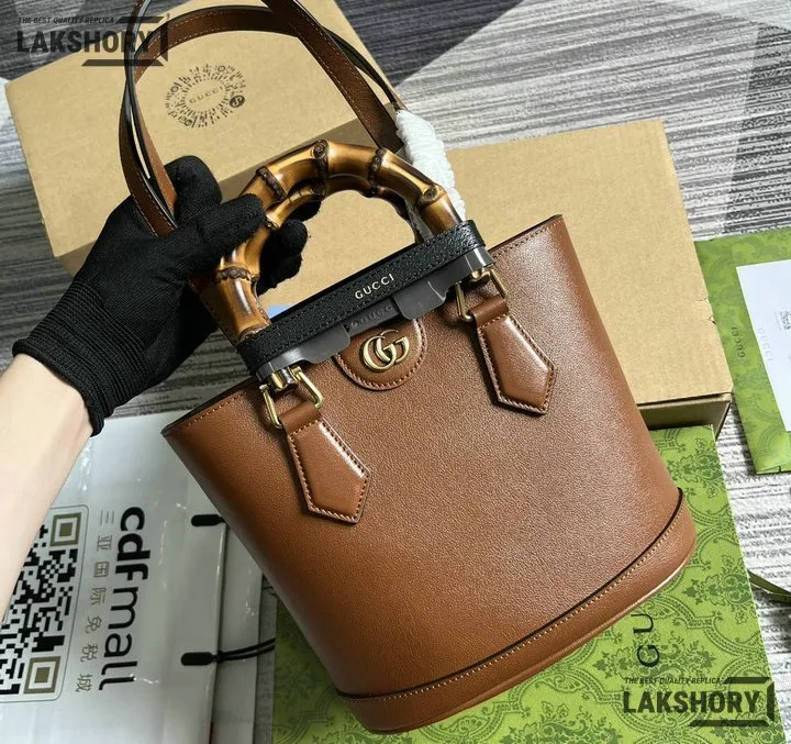 Gucci 1:1 Mirror Replica Diana Bamboo Handle Tote Bag 22CM/8.7IN Gucci Replica Bamboo Bags Gucci 1:1 Mirror Replica Diana Bamboo Handle Tote Bag 22CM/8.7IN Gucci Replica Bamboo Bags
