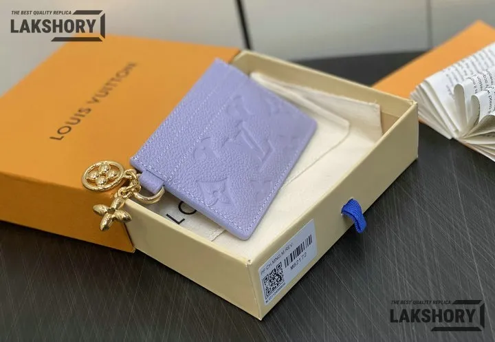 Louis Vuitton 1:1 Mirror Replica Monogram Empreinte LV Charms Card Holder 7CM/2.8IN Louis Vuitton Replica Wallets Louis Vuitton 1:1 Mirror Replica Monogram Empreinte LV Charms Card Holder 7CM/2.8IN Louis Vuitton Replica Wallets