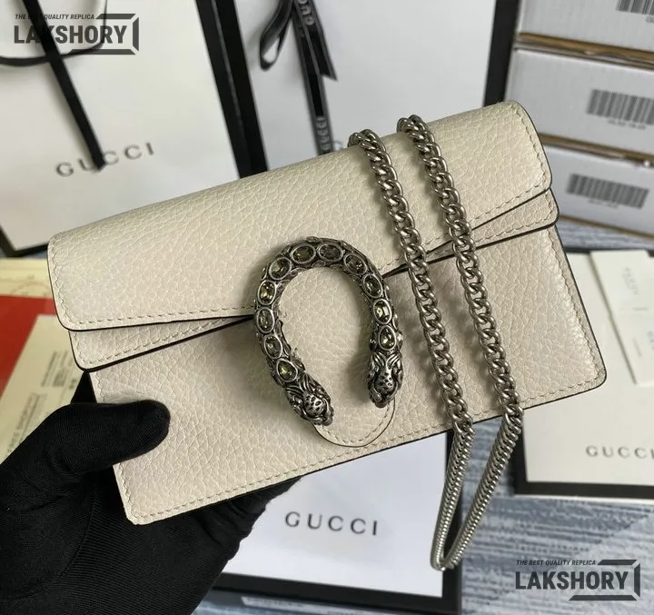 Gucci 1:1 Mirror Replica Dionysus Mini White Shoulder Bag 16.5CM/6.5IN Gucci Replica Dionysus Bags Gucci 1:1 Mirror Replica Dionysus Mini White Shoulder Bag 16.5CM/6.5IN Gucci Replica Dionysus Bags