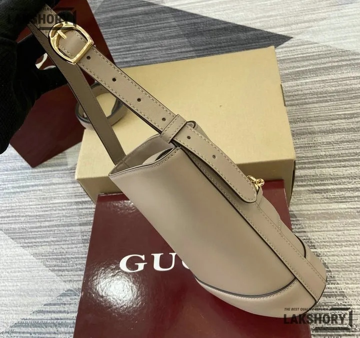Gucci 1:1 Mirror Replica 73 Small Blue Taupe Bucket Bag 20CM/7.9IN Gucci Replica Horsebit Bags Gucci 1:1 Mirror Replica 73 Small Blue Taupe Bucket Bag 20CM/7.9IN Gucci Replica Horsebit Bags