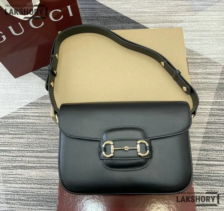 Gucci 1:1 Mirror Replica Horsebit 1955 Medium Shoulder Bag 26CM/10.2IN Gucci Replica Horsebit Bags Gucci 1:1 Mirror Replica Horsebit 1955 Medium Shoulder Bag 26CM/10.2IN Gucci Replica Horsebit Bags