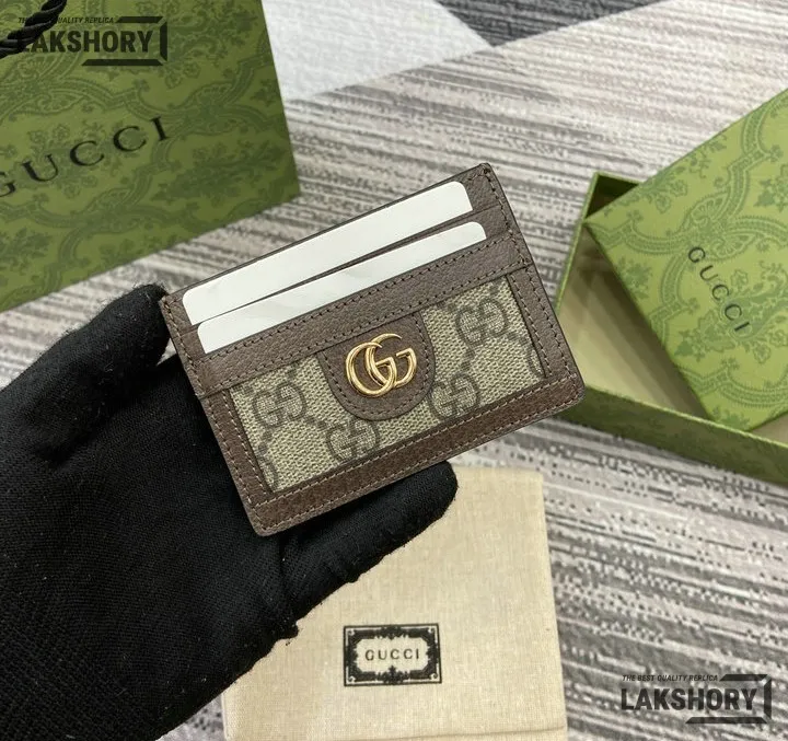 Gucci 1:1 Mirror Replica GG Monogram Ophidia Card Holder Beige 7CM/2.8IN Gucci Replica Wallets Gucci 1:1 Mirror Replica GG Monogram Ophidia Card Holder Beige 7CM/2.8IN Gucci Replica Wallets