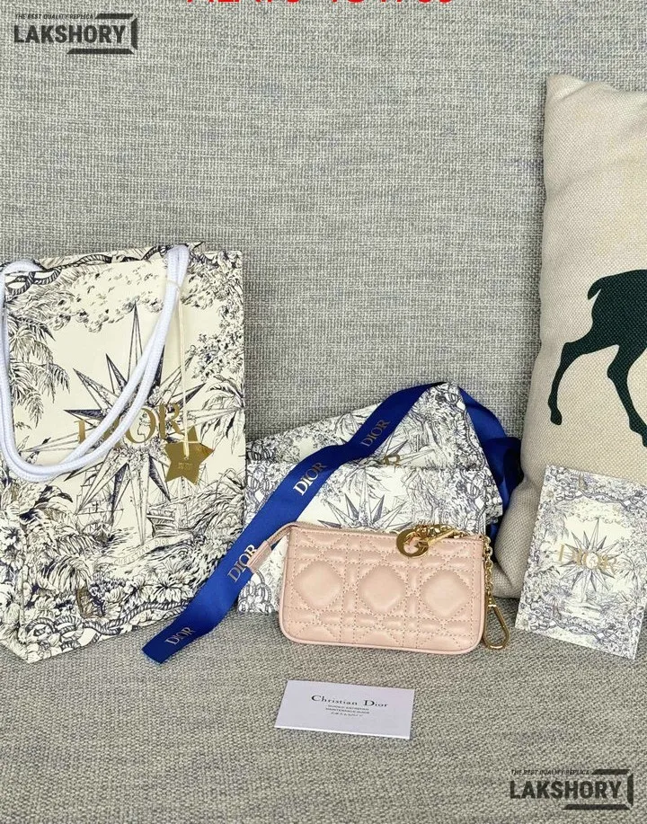 Dior 1:1 Mirror Replica Lambskin Cannage Lady Dior Zipped Key Case 7.6CM/3IN Christian Dior Replica Wallets Dior 1:1 Mirror Replica Lambskin Cannage Lady Dior Zipped Key Case 7.6CM/3IN Christian Dior Replica Wallets