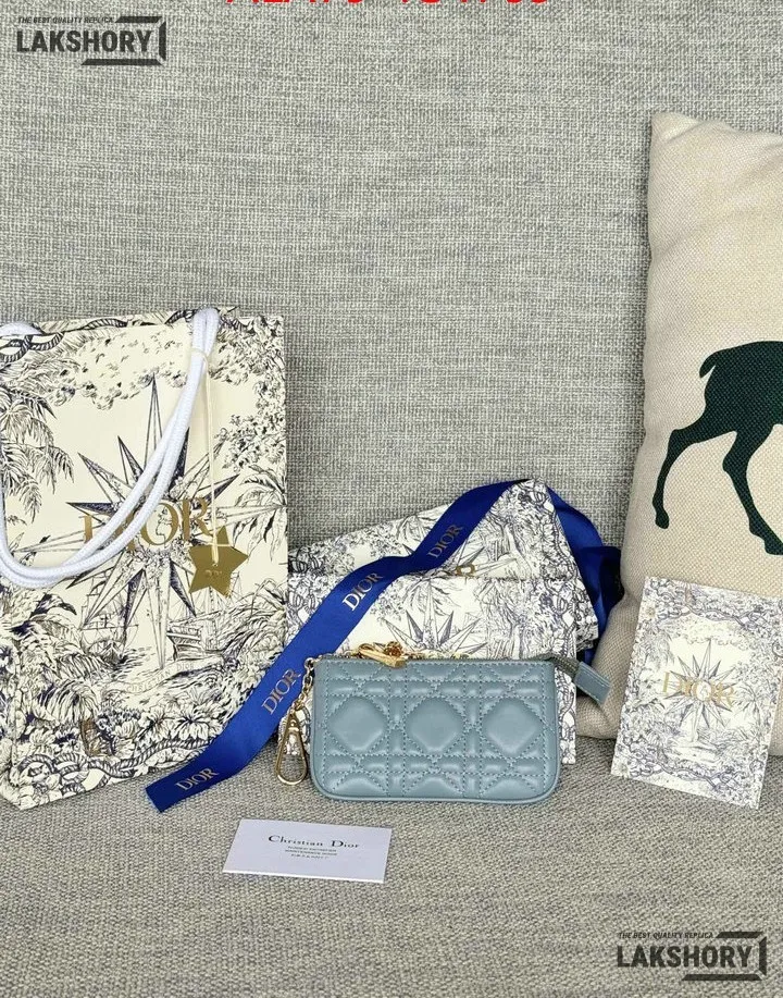 Dior 1:1 Mirror Replica Lambskin Cannage Lady Dior Zipped Key Case 7.6CM/3IN Christian Dior Replica Wallets Dior 1:1 Mirror Replica Lambskin Cannage Lady Dior Zipped Key Case 7.6CM/3IN Christian Dior Replica Wallets