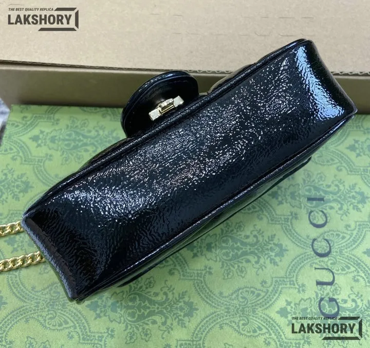 Gucci 1:1 Mirror Replica Lambskin Matelasse Super Mini GG Marmont 16.5CM/6.5IN Gucci Replica Marmont Bags Gucci 1:1 Mirror Replica Lambskin Matelasse Super Mini GG Marmont 16.5CM/6.5IN Gucci Replica Marmont Bags