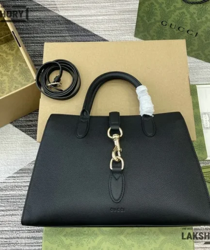Gucci 1:1 Mirror Replica Calfskin Soft Medium Jackie Tote Bag 31CM/12.2IN Gucci Replica Jackie Bags
