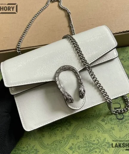 Gucci 1:1 Mirror Replica Dionysus Leather Super Mini Bag 17.5CM/6.9IN Gucci Replica Dionysus Bags