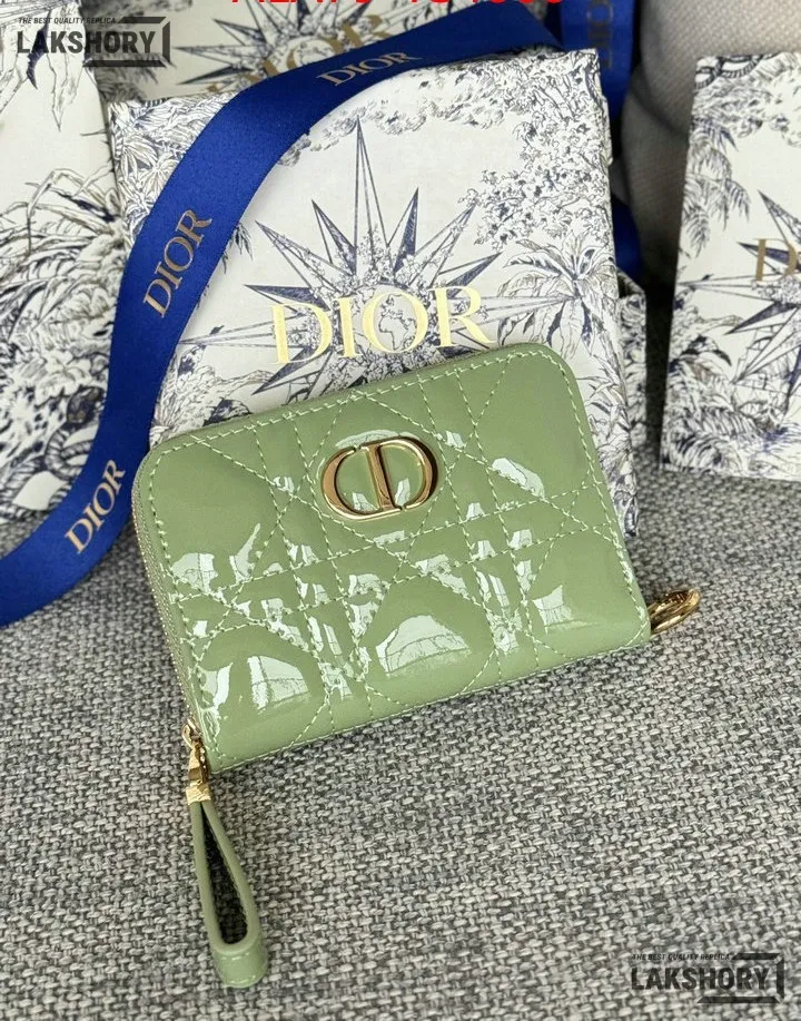 Dior 1:1 Mirror Replica Dior Microcannage Patent Leather Croisiere Wallet on Chain 11CM/4.3IN Christian Dior Replica Wallets Dior 1:1 Mirror Replica Dior Microcannage Patent Leather Croisiere Wallet on Chain 11CM/4.3IN Christian Dior Replica Wallets