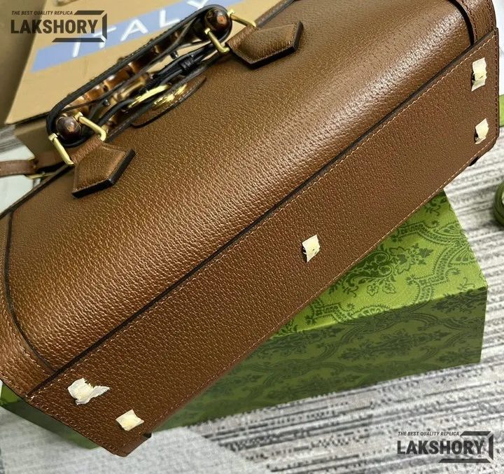 Gucci 1:1 Mirror Replica Calfskin Web Small Diana Shoulder Bag 27CM/10.6IN Gucci Replica Bamboo Bags Gucci 1:1 Mirror Replica Calfskin Web Small Diana Shoulder Bag 27CM/10.6IN Gucci Replica Bamboo Bags