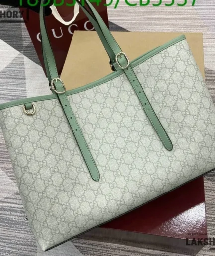 Gucci 1:1 Mirror Replica GG Emblem Large Tote Bag 38CM/15IN Gucci Replica Ophidia Bags