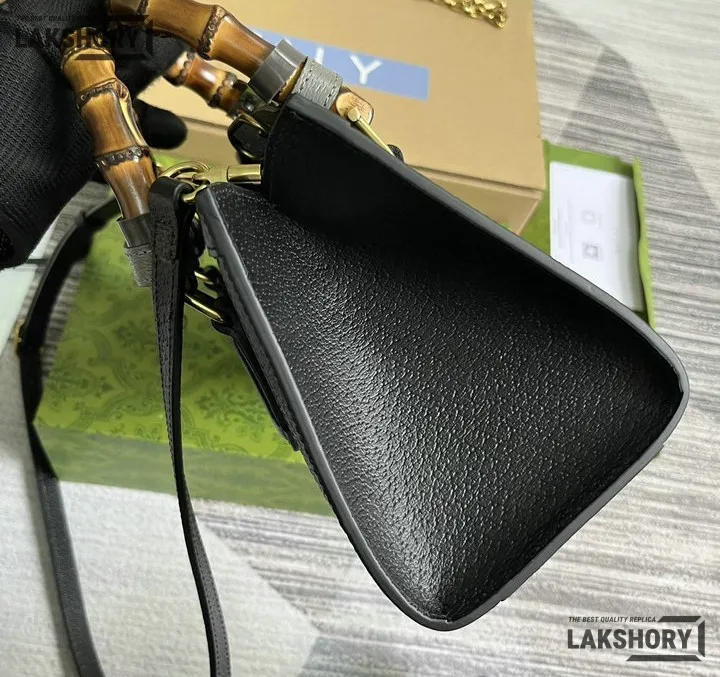 Gucci 1:1 Mirror Replica Calfskin Web Small Diana Shoulder Bag 27CM/10.6IN Gucci Replica Bamboo Bags Gucci 1:1 Mirror Replica Calfskin Web Small Diana Shoulder Bag 27CM/10.6IN Gucci Replica Bamboo Bags