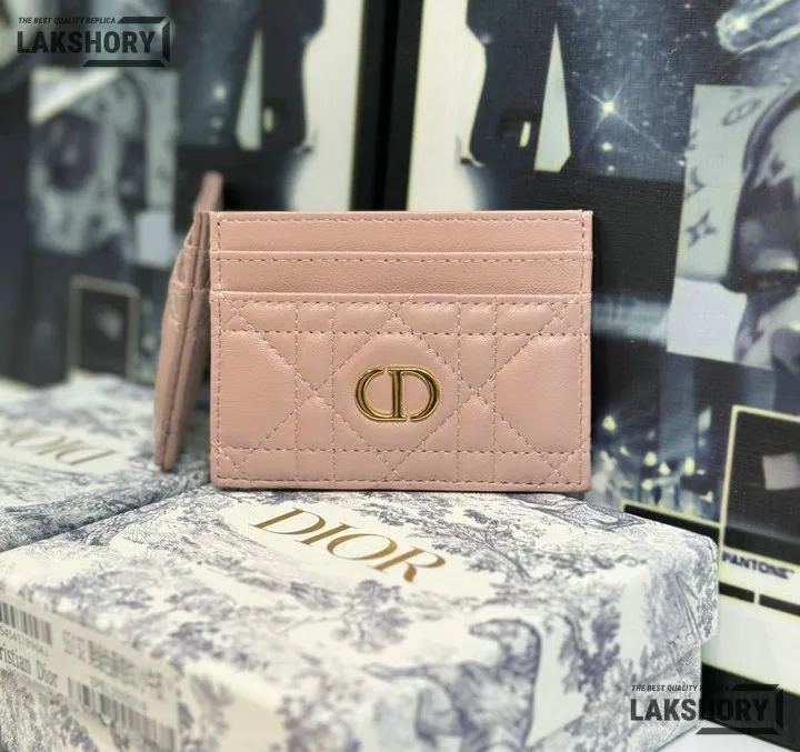 Dior 1:1 Mirror Replica Dior Caro Freesia Card Holder Christian Dior Replica Wallets Dior 1:1 Mirror Replica Dior Caro Freesia Card Holder Christian Dior Replica Wallets
