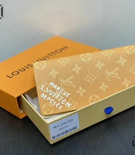 Louis Vuitton 1:1 Mirror Replica Brazza Wallet Yellow 19CM/7.5IN Louis Vuitton Replica Wallets