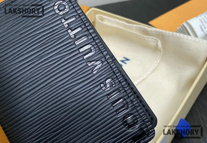 Louis Vuitton 1:1 Mirror Replica Pocket Organizer Epi XL Wallet Black 7.5CM/3IN Louis Vuitton Replica Wallets Louis Vuitton 1:1 Mirror Replica Pocket Organizer Epi XL Wallet Black 7.5CM/3IN Louis Vuitton Replica Wallets