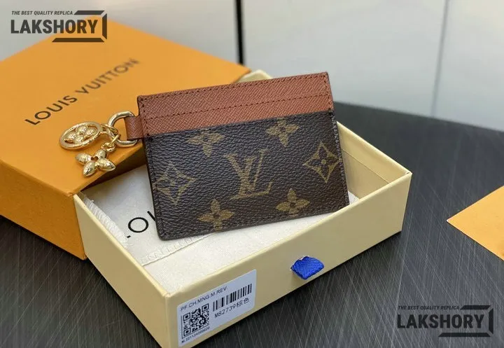 Louis Vuitton 1:1 Mirror Replica Monogram LV Charms Card Holder 7CM/2.8IN Louis Vuitton Replica Wallets Louis Vuitton 1:1 Mirror Replica Monogram LV Charms Card Holder 7CM/2.8IN Louis Vuitton Replica Wallets