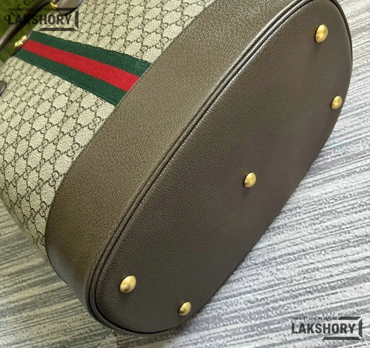 Gucci 1:1 Mirror Replica GG Web Savoy Duffle Bag Beige Ebony 48CM/18.9IN Gucci Replica Ophidia Bags Gucci 1:1 Mirror Replica GG Web Savoy Duffle Bag Beige Ebony 48CM/18.9IN Gucci Replica Ophidia Bags