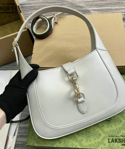 Gucci 1:1 Mirror Replica Jackie 1961 Calfskin Medium Leather Bag 27.5CM/10.8IN Gucci Replica Jackie Bags