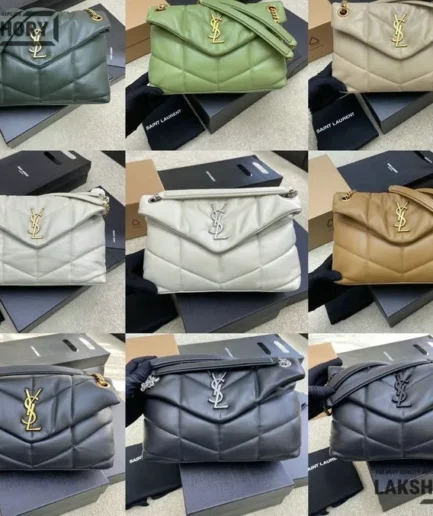 YSL 1:1 Mirror Replica Lambskin Toy Loulou Puffer Chain Bag 29CM/11.4IN Replica Crossbody Bags