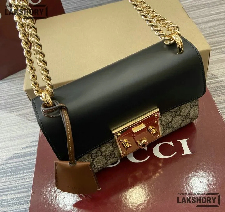 Gucci 1:1 Mirror Replica Small Padlock Shoulder Bag GG Supreme 20CM/7.9IN Gucci Replica Padlock Bags Gucci 1:1 Mirror Replica Small Padlock Shoulder Bag GG Supreme 20CM/7.9IN Gucci Replica Padlock Bags