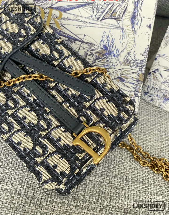 Dior 1:1 Mirror Replica Saddle Vertical Pouch Blue Dior Oblique Jacquard Christian Dior Replica Wallets Dior 1:1 Mirror Replica Saddle Vertical Pouch Blue Dior Oblique Jacquard Christian Dior Replica Wallets