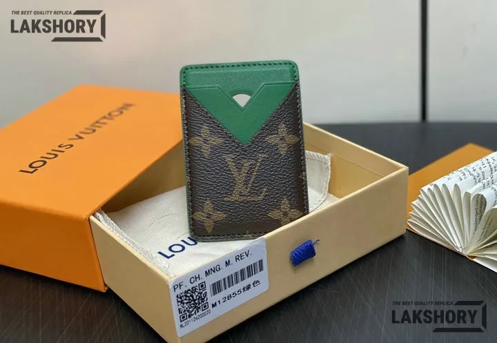 Louis Vuitton 1:1 Mirror Replica Porte-Cartes Magnet Monogram Eclipse 6.5CM/2.6IN Louis Vuitton Replica Wallets Louis Vuitton 1:1 Mirror Replica Porte-Cartes Magnet Monogram Eclipse 6.5CM/2.6IN Louis Vuitton Replica Wallets
