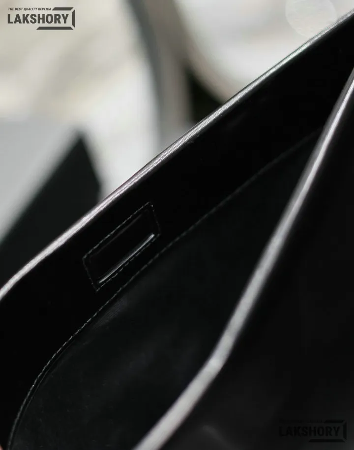 YSL 1:1 Mirror Replica Brushed Small Suzanne Rigid Bag Black 28CM/11IN Replica Hobo Bags YSL 1:1 Mirror Replica Brushed Small Suzanne Rigid Bag Black 28CM/11IN Replica Hobo Bags