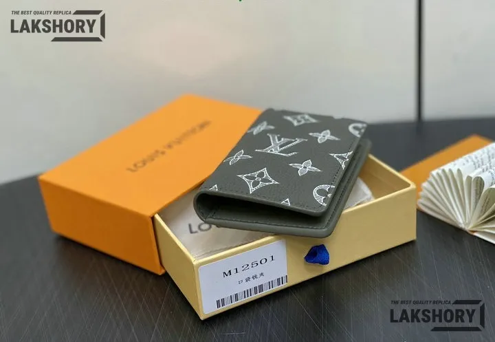 Louis Vuitton 1:1 Mirror Replica Pocket Organizer Monogram Shadow Olive Green 8CM/3.1IN Louis Vuitton Replica Wallets Louis Vuitton 1:1 Mirror Replica Pocket Organizer Monogram Shadow Olive Green 8CM/3.1IN Louis Vuitton Replica Wallets