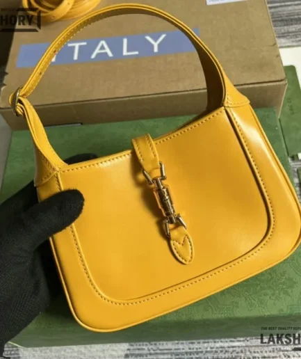 Gucci 1:1 Mirror Replica Mini Jackie 1961 Boarded Dyana Lux Calfskin 19CM/7.5IN Gucci Replica Jackie Bags