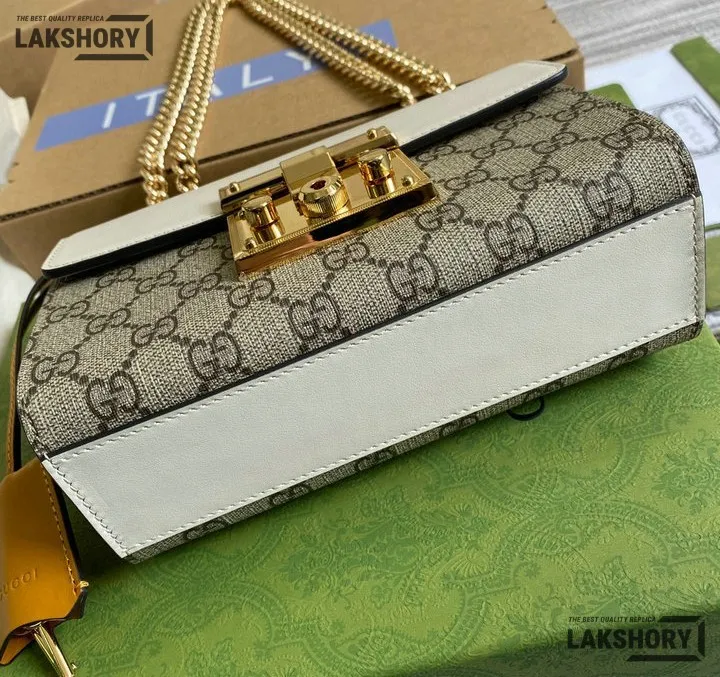 Gucci 1:1 Mirror Replica GG Supreme Small Padlock Shoulder Bag 20CM/7.9IN Gucci Replica Padlock Bags Gucci 1:1 Mirror Replica GG Supreme Small Padlock Shoulder Bag 20CM/7.9IN Gucci Replica Padlock Bags